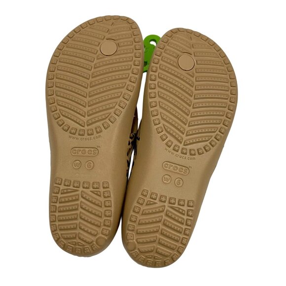 Crocs Kadee II Leopard Flip Flop Thong Sandals Women 6 - Picture 10 of 12